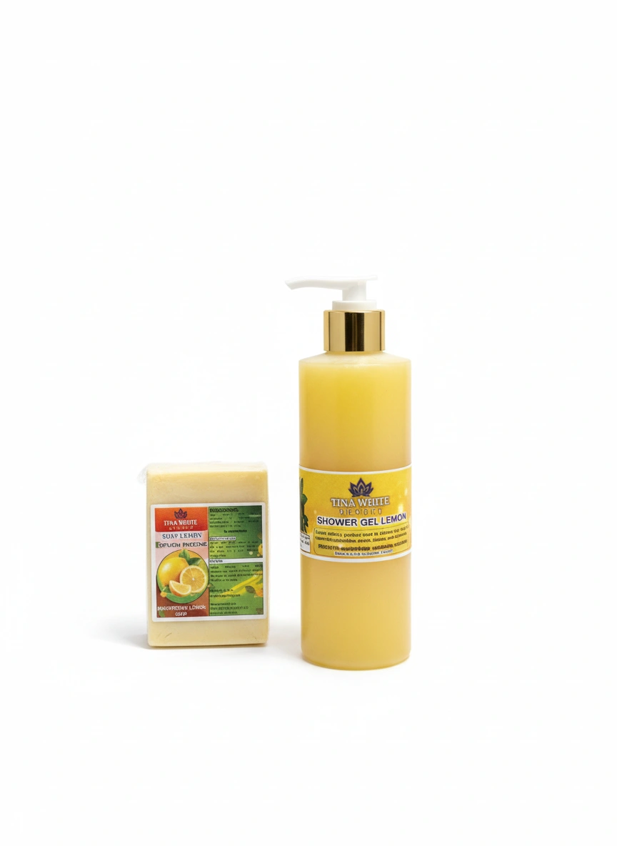 Minie set shower gel lemon soap