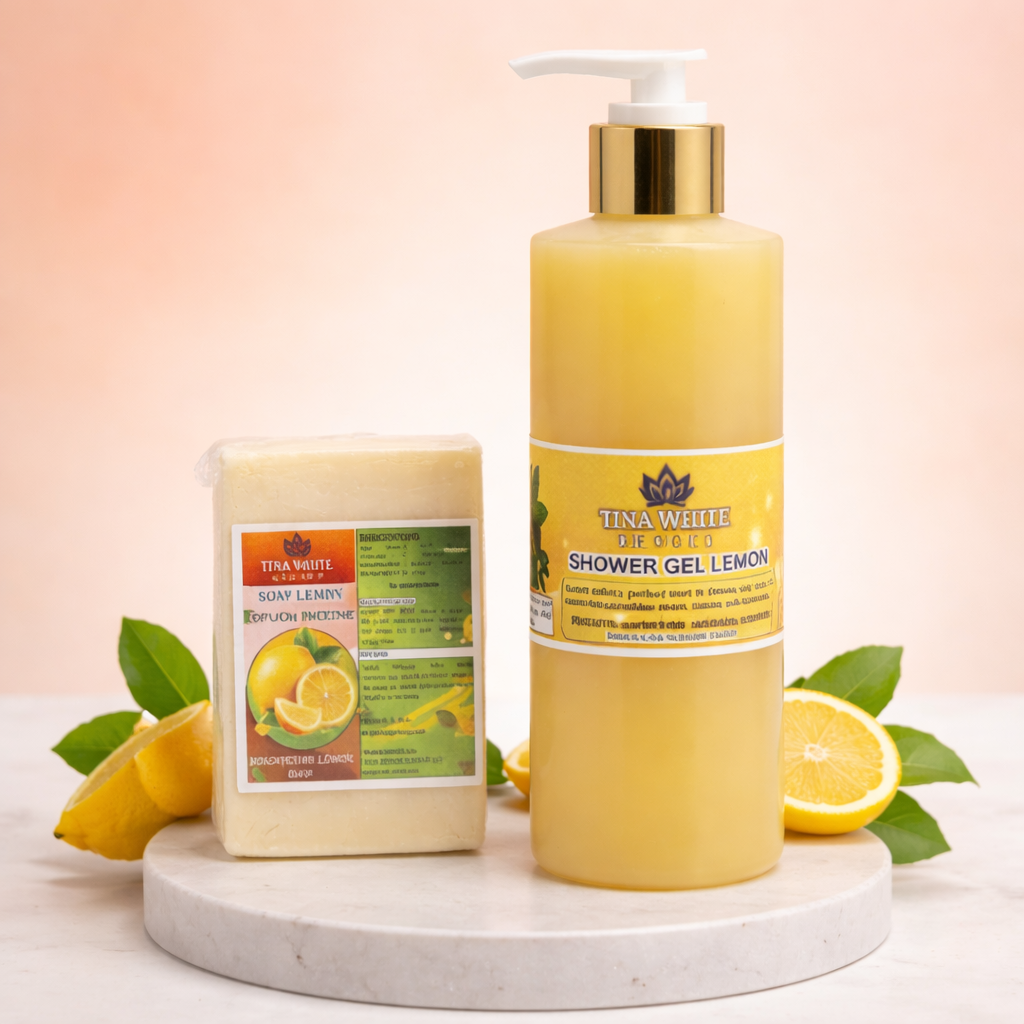 Minie set shower gel lemon soap