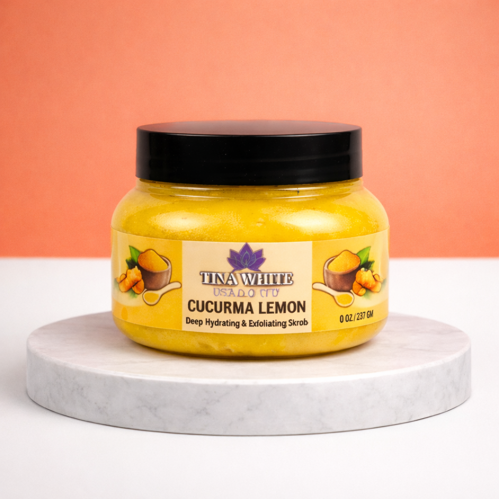 Turmeric lemon scrub
