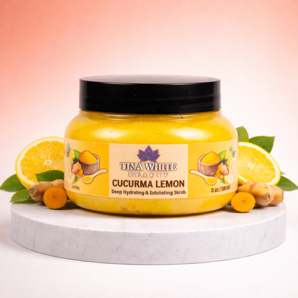 Turmeric lemon scrub