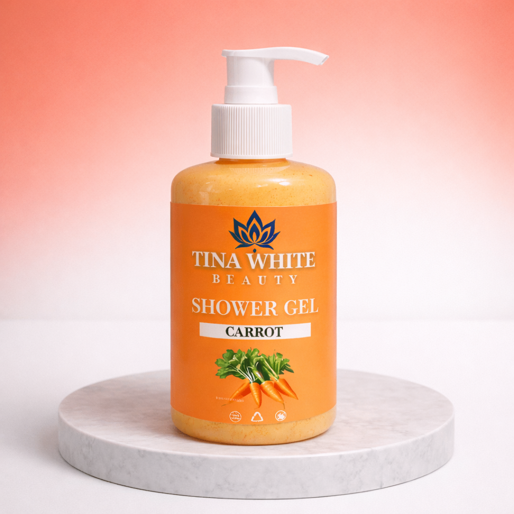 Carrot glow shower gel