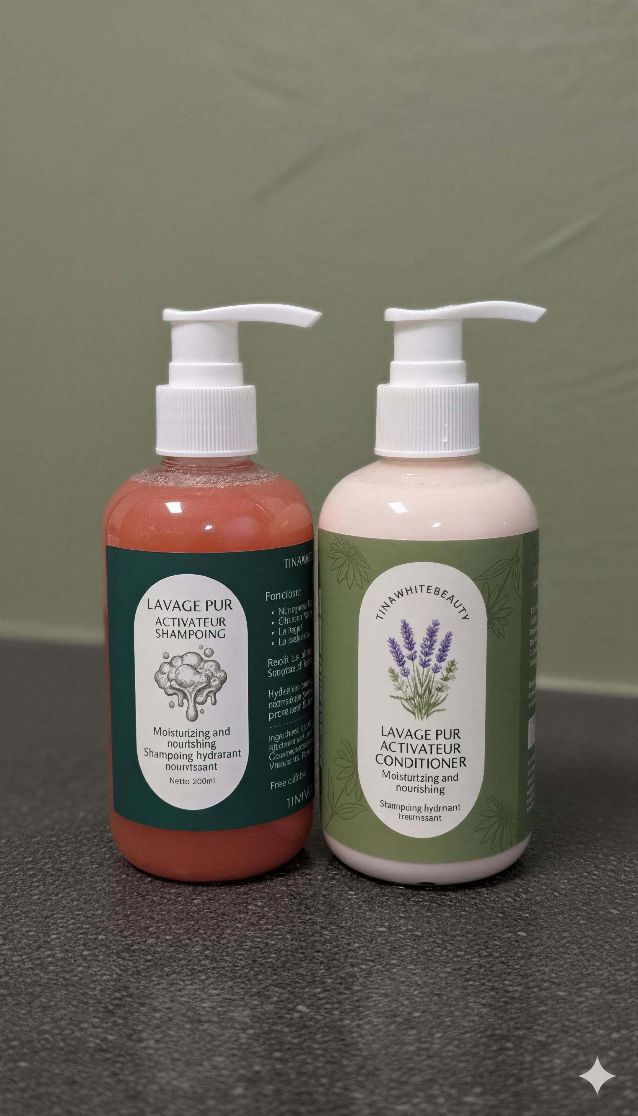Pur LAVAGE moisturizing hydrating shampooing &Condditionner