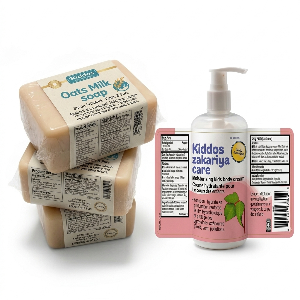 Kiddos zakariya care &oats milk soap