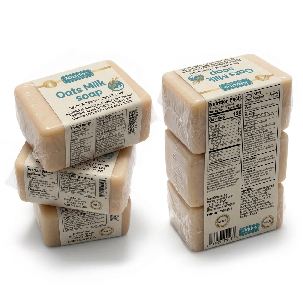 Kiddos zakariya care oats milk soap